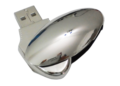 Oval shape metal USB