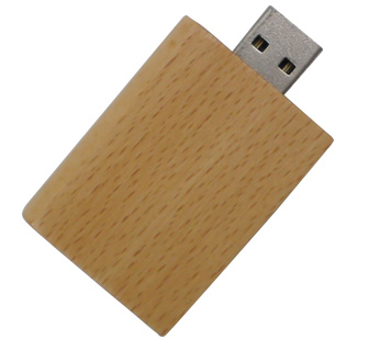 Wooden book shape thumb drive