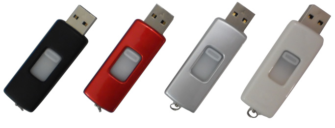 Sliding thumb drive