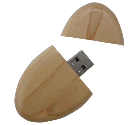 Wooden thumb drive