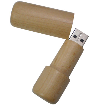 Wooden thumb drive