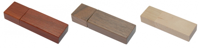 Wooden thumb drive