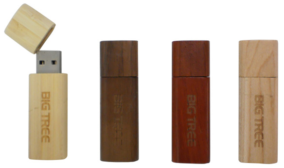 Wooden thumb drive