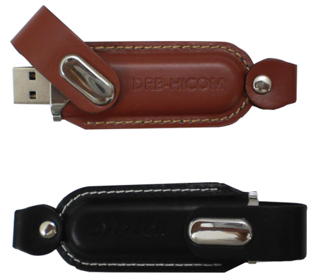 Leather thumb drive