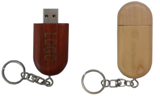 Wooden thumb drive