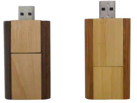 Wooden thumb drive