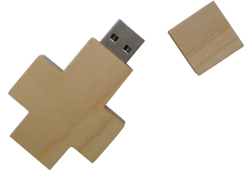 Wooden thumb drive