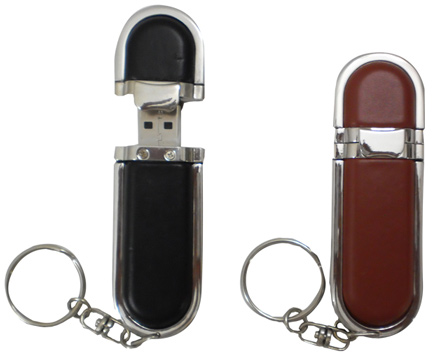 Leather thumb drive